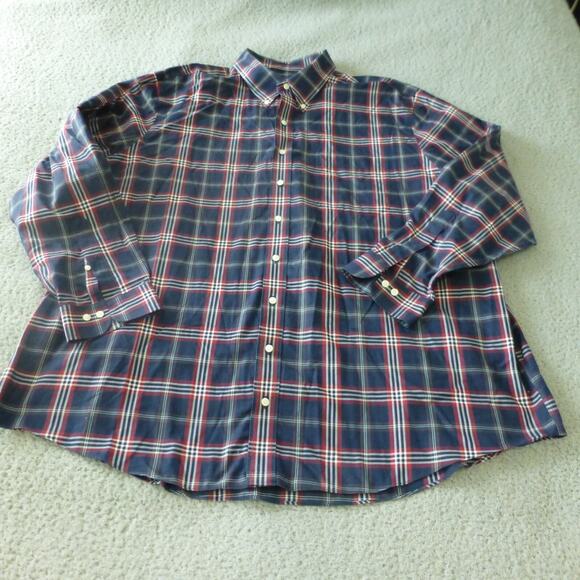 Brooks Brothers Other - Brooks Brothers Shirt Mens 3XLT Polo Button Up Plaid Blue Sheep Logo Preppy